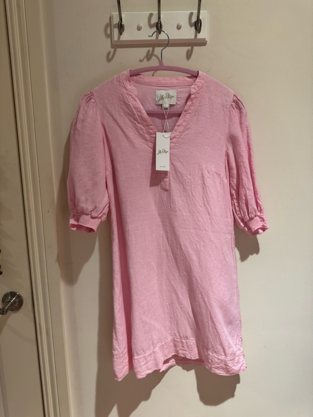 NWT Lilly Pulitzer mialeigh linen dress pink
